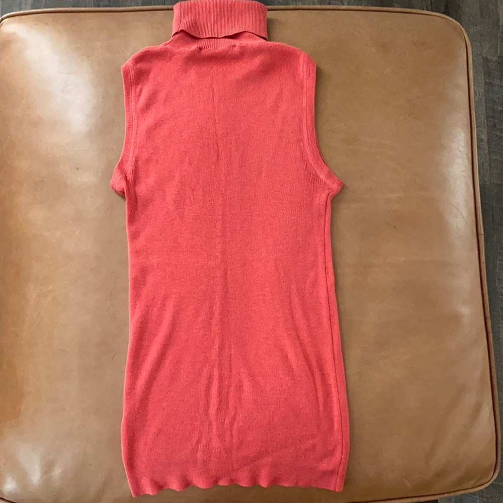 Italian Cashmere/Silk Sleeveless Turtleneck